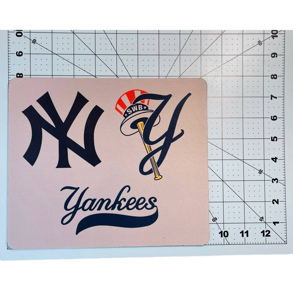 YANKEES BASEBALL HIGH QUALITY MOUSE PAD MAT MADE TO ORDER - Picture 2 of 4